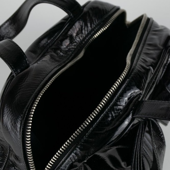 Saint Laurent Patent Obi Bow Bowler Bag - Picture 10 of 13